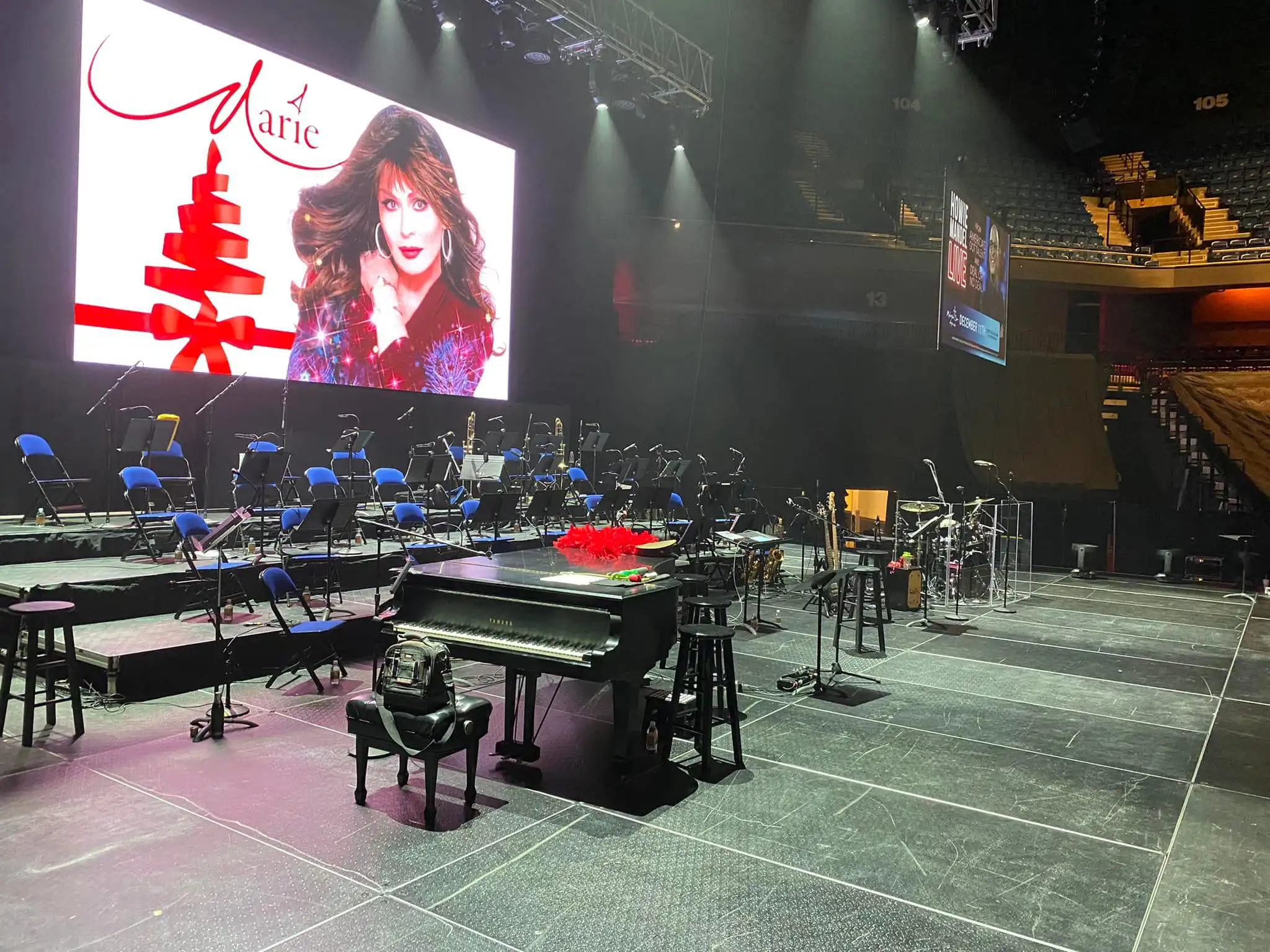 Concert Stage with Grand Piano for Marie Osmond