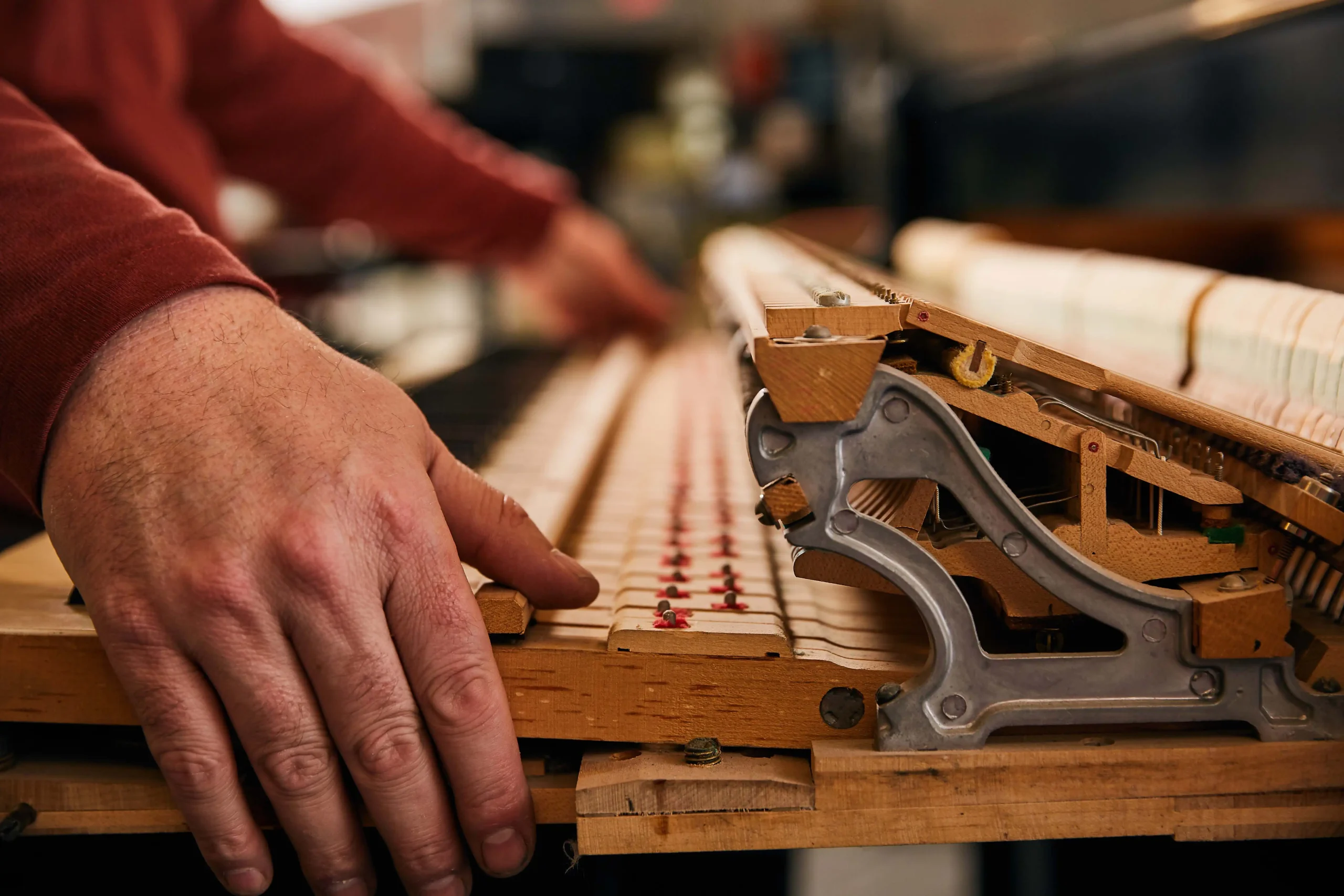 Grand Piano Action with Hands removal from Piano