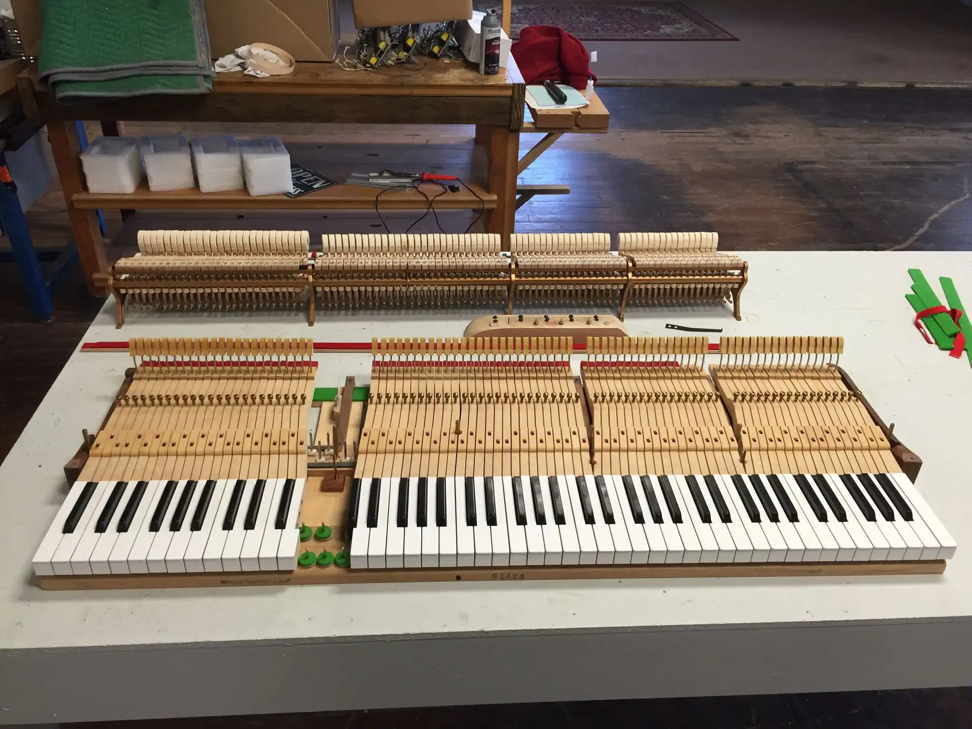 Grand Piano Action Disassembled